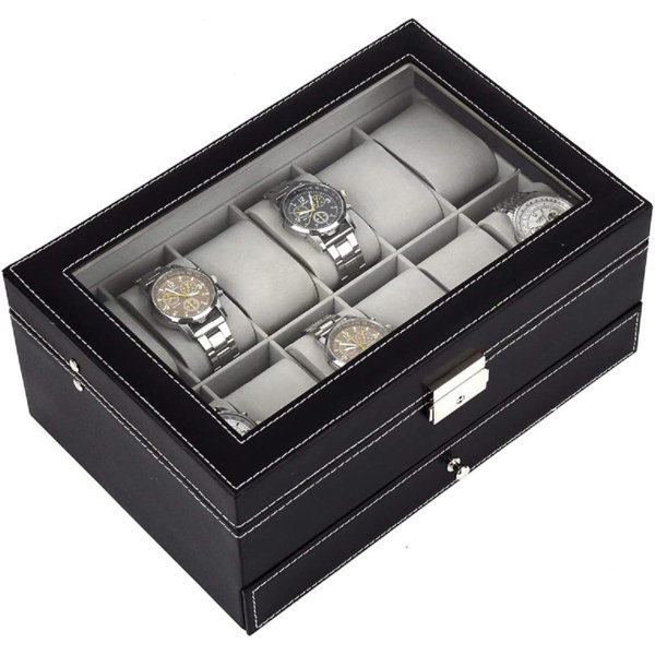 Latitude Run® Watch Box + Drawers Wayfair
